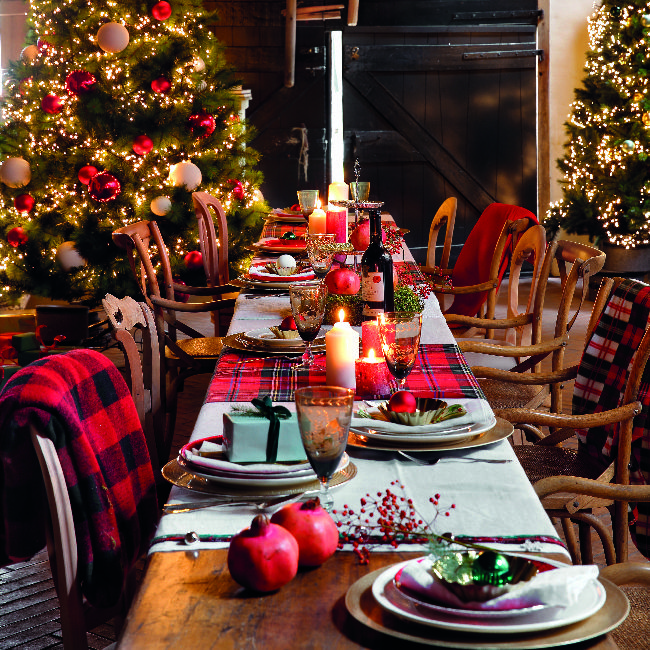 Inspiration : les bougeoirs décorent la table de Noël - Côté Maison